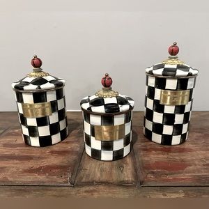 Mackenzie-Childs Kitchen Cannisters Set